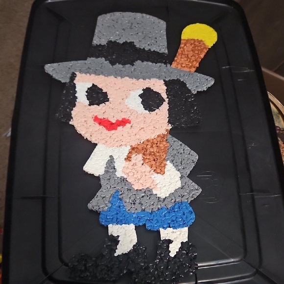 Other - Vintage Popcorn Art Male Pilgram